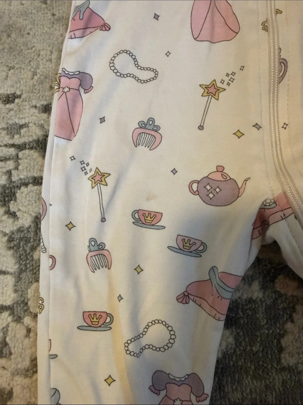 Noomie Baby Princess Zipper Onesie